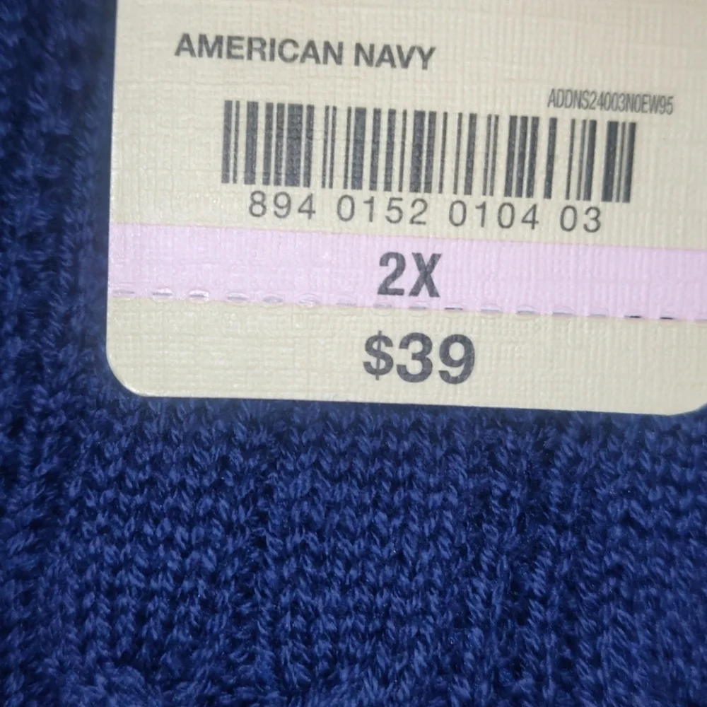 St. John's Bay-Plus Womens V Neck Long Sleeve Pull NWT - Picture 4 of 5